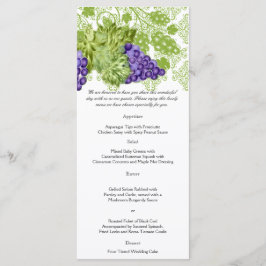 Grapevine Garden WedMenu Meny