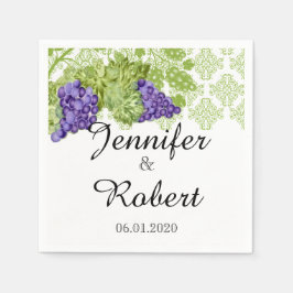 Grapevine Garden WedWedding Napkin Pappersservett