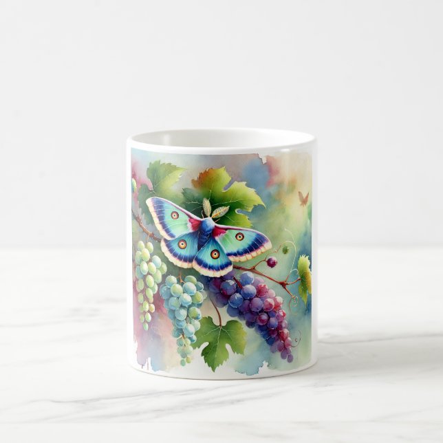 Grapevine Moth 070824AREF124 - Watercolor Kaffemugg (Center)