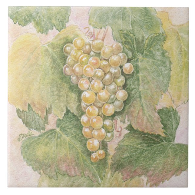 Grapevine Sandstone trivet Kakelplatta (Framsidan)