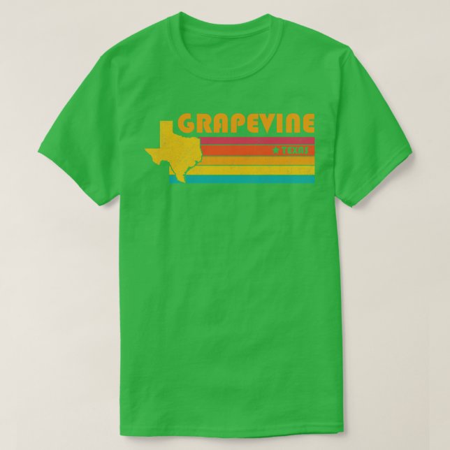 Grapevine Texas Vintage Distress Souvenir T Shirt (Design framsida)