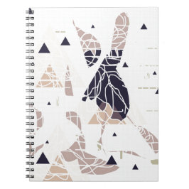 graph paper triangle soft Design by SIRAdesign Anteckningsbok Med Spiral