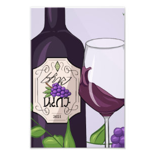 Graph Vin på enkel Fullt Poster utskriftsdesign