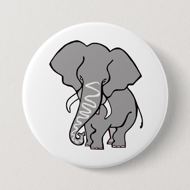 Graphic African ELEPHANT- Animal Lover Wildlife - Knapp (Framsida)