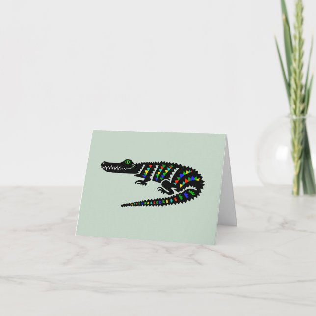 Graphic American CROCODILE - Nature -Wildlife - Kort (Framsida)