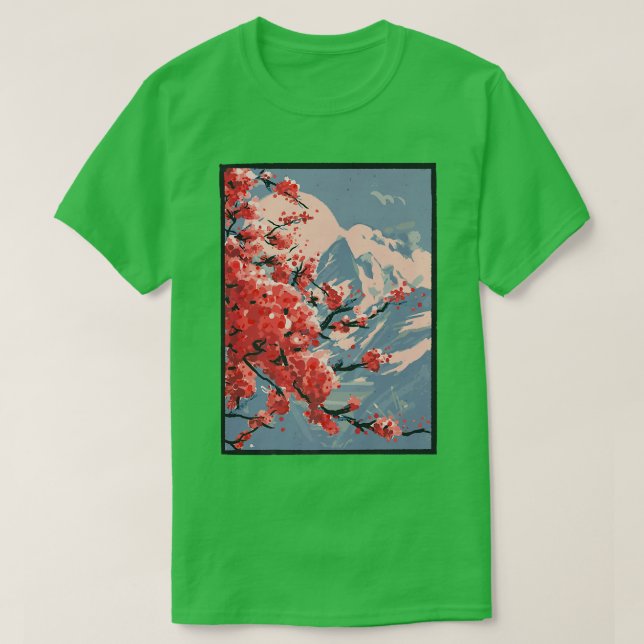 Graphic Art Anime Japan Stil T Shirt (Design framsida)