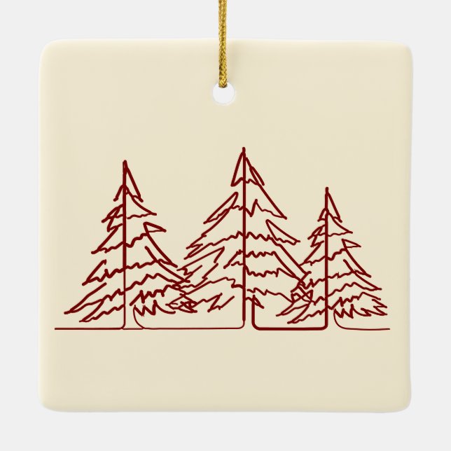 Graphic Art Deco Julgran fotojul Julgransprydnad Keramik (Baksida)