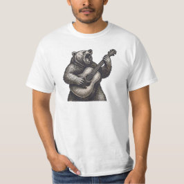 Graphic Bear Play Guitar Manar T Shirt