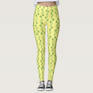 Graphic Blommigt Sömlös Mönster Leggings