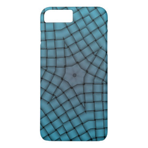 Graphic Blue Star Weave Mönster