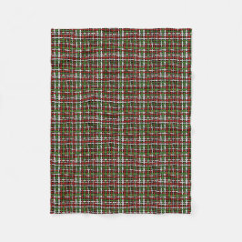 Graphic Burlap Woven Strings-jul Fleecefilt