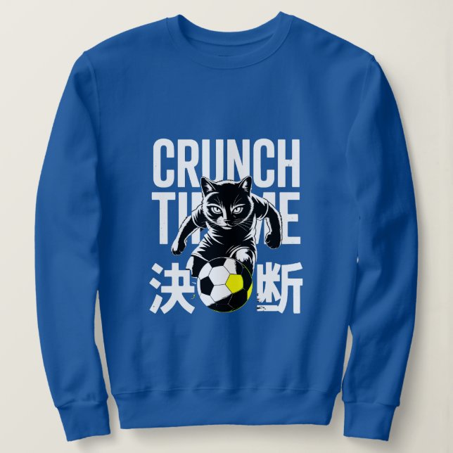 Graphic Crunch Time Soccer Cat For Athletes & Team T Shirt (Design framsida)