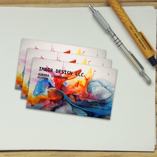 Graphic Design Company Visitkort (Skapare uppladdad)