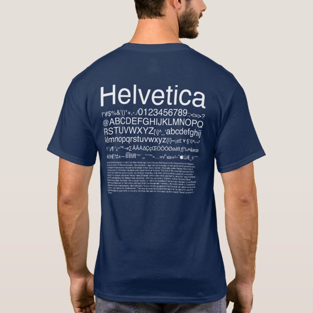 Graphic Design_Helvetica_02 T Shirt (Baksida)