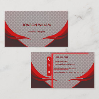 Graphic Designer Business Card | Elegant Modern Visitkort