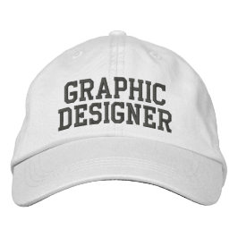 Graphic Designer Embroized Hat Broderad Keps