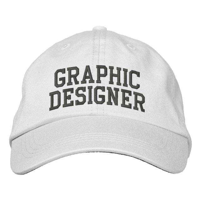 Graphic Designer Embroized Hat Broderad Keps (Framsida)