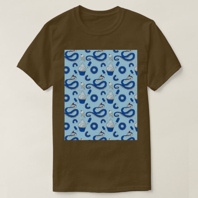 Graphic-film av blåbärsgkaka t shirt (Design framsida)
