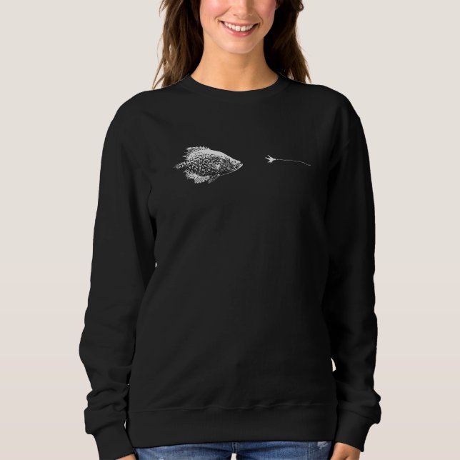 Graphic Fly Fishing Hook Line  Fish Crappies  1 T Shirt (Framsida)
