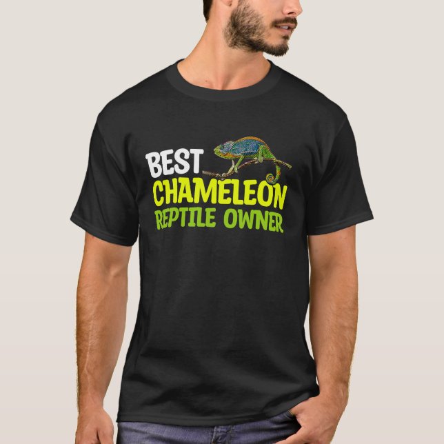 Graphic för Chameleon Reptile Owner Pet Reptiles T Shirt (Framsida)