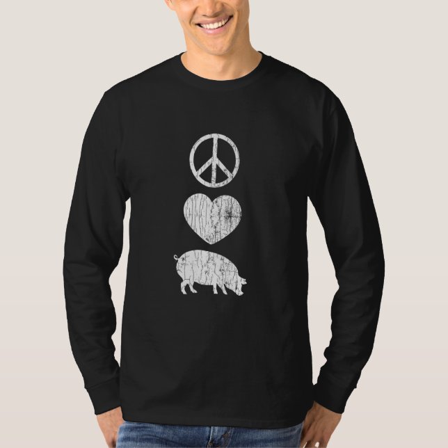 Graphic för fredsägaren Kärlek Guinea T Shirt (Framsida)