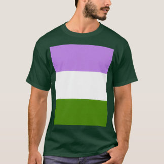 Graphic för Genderqueer Pride Färg Scheme T Shirt