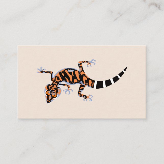 Graphic GECKO - reptile - lizard - animal Visitkort (Framsida)
