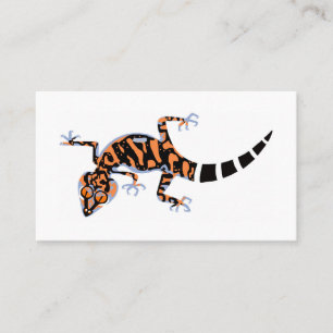 Graphic GECKO - reptile - lizard - animal Visitkort