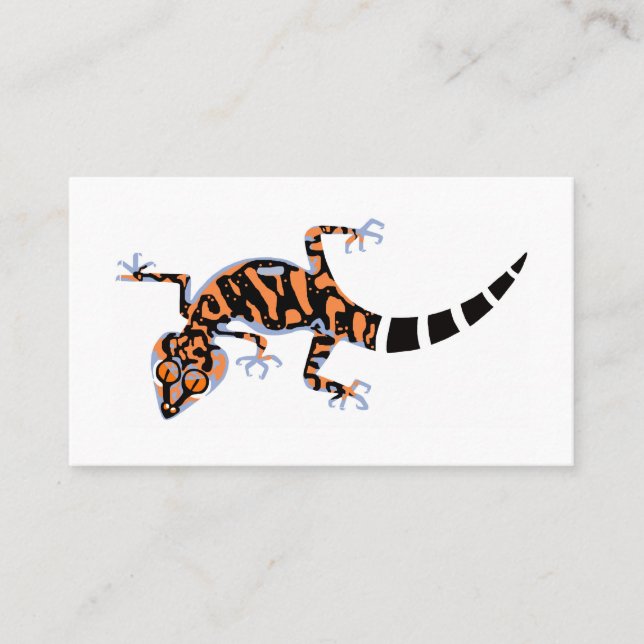 Graphic GECKO - reptile - lizard - animal Visitkort (Framsida)