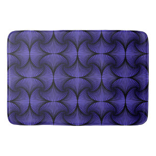 Graphic Geometric 3D Scallop Fläkt Lila Badrumsmatta
