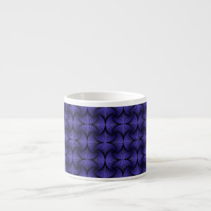 Graphic Geometric 3D Scallop Fläkt Lila Espressomugg