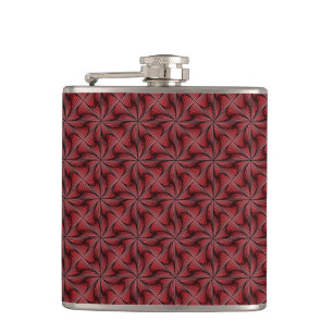 Graphic Geometric 3D Spiral Twist Red Fickplunta