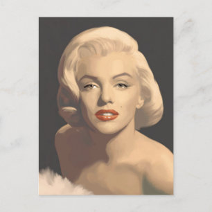 Graphic Grått Marilyn Vykort