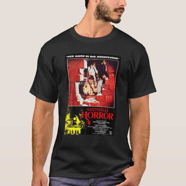 Graphic Horror Movies Poster Design Amityvilles C T Shirt (Framsida)