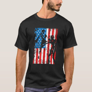 Graphic Jiu Jitsu Apparel Coola US Flagga Jiu Jits T Shirt