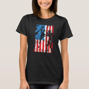 Graphic Jiu Jitsu Apparel Coola US Flagga Jiu Jits T Shirt