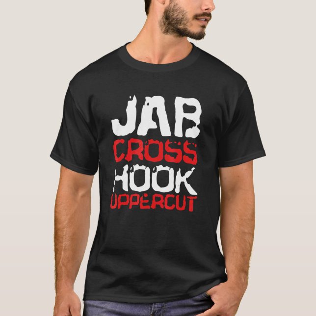 Graphic Jiu Jitsu Apparel Jab Kor Krok Upperc T Shirt (Framsida)