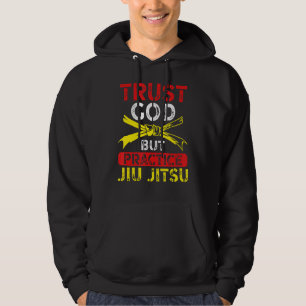 Graphic Jiu Jitsu Apparel Trust God men Practice J Hoodie
