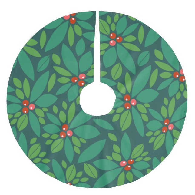 Graphic jul Holly Julgransmatta Borstad Polyester (Framsidan)