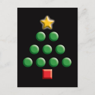 Graphic Julgran Helg Vykort