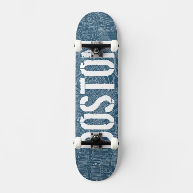 Graphic Karta i Boston Skateboard Bräda 19,5 Cm (Framsida)