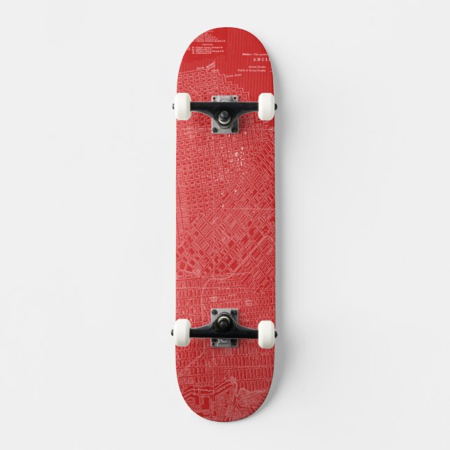 Graphic Karta i San Francisco Skateboard Bräda 19,5 Cm (Framsida)