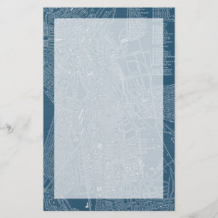 Graphic Karta of Boston Brevpapper