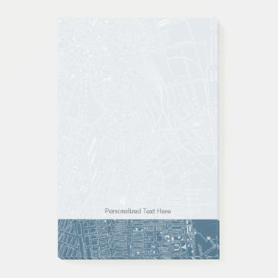 Graphic Karta of Boston Post-it Block