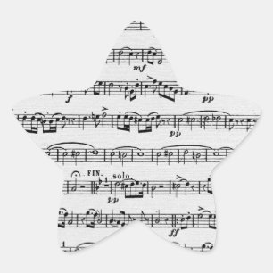 Graphic Lakan Music-design Stjärnformat Klistermärke