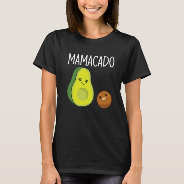 Graphic of Mamacado Papacado for Avocado   3 T Shirt (Framsida)