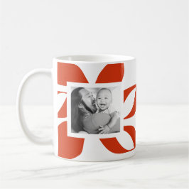 Graphic Poinsettia Helgdag Photo Kaffemugg