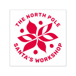 Graphic Poinsettia Självfärgande Stämpel