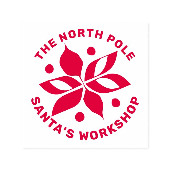 Graphic Poinsettia Självfärgande Stämpel (Design)