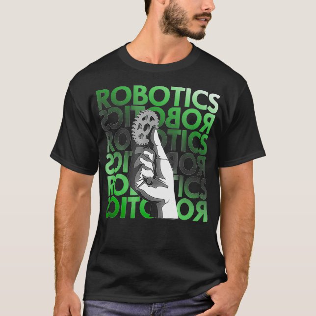 Graphic Robotics Ingenjör Applied Science T Shirt (Framsida)